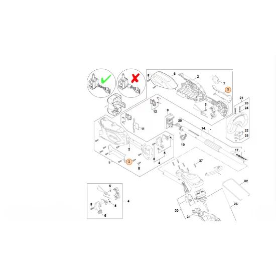 STIHL  Okładzina uchwytu FA05 790 0600